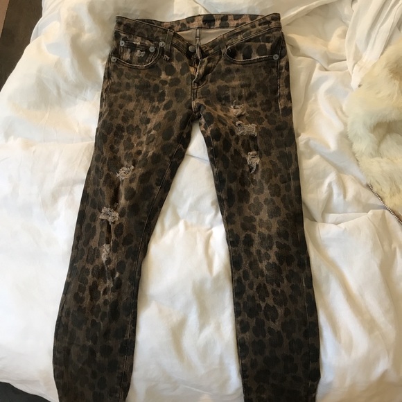 r13 leopard pants